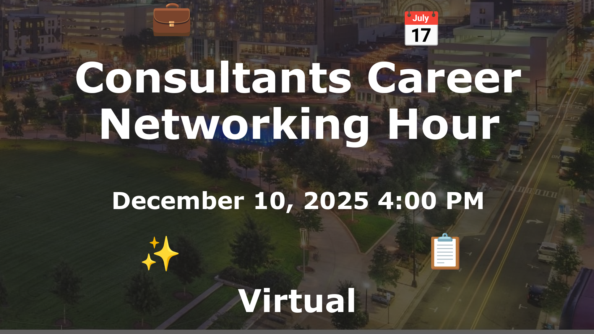 Consultants Career Networking Hour event image